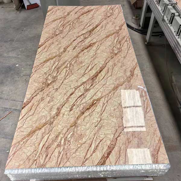 4x8ft 3mm waterproof plastic sheets marble plate white gold uv pvc marble wall panel for furnish