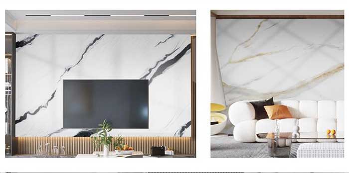 Hot sale wall marble sheets waterproof plastic marble alternative pvc marble panels