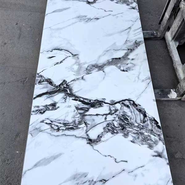 Hot sale wall marble stone sheets waterproof plastic marble alternative pvc marble panels