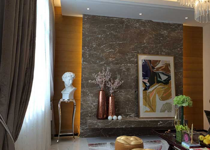 Interior Glossy Marble Sheet Wall Panel Pvc For Decoration