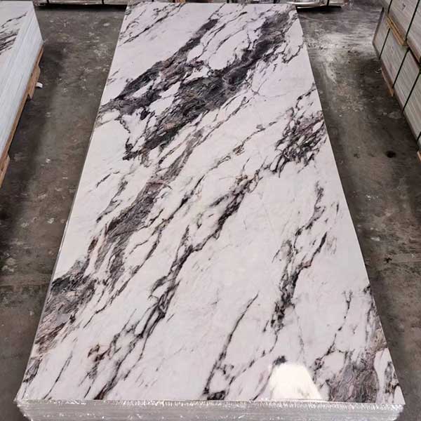 Interior Glossy Marble Sheet Wall Panel Pvc For Decoration