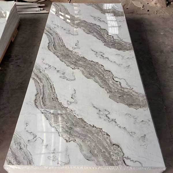 plastic stone panels marble outlook surface rock look pvc uv plastic wall board